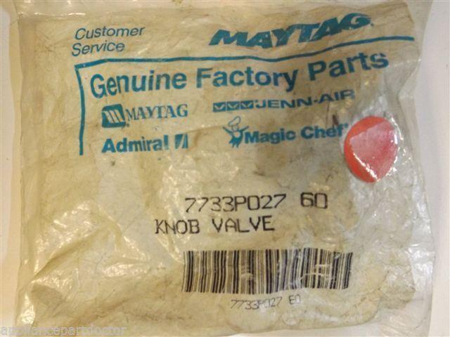 Maytag Magic Chef Gas Stove 7733P027-60 Knob Valve NEW IN BOX Maytag Magic Chef Gas Stove 7733P027-60 Knob Valve NEW IN BOX
